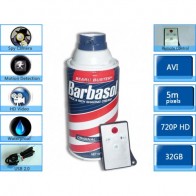 32GB Bathroom Spy Camera Shaving Cream Hidden Camera Motion Activated DVR HD 720P Remote Control